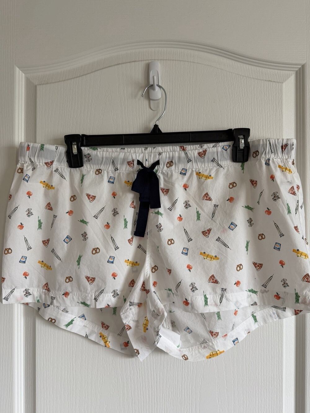 NWT J Crew Size XXL NYC New York Theme Cotton Drawstring Sleep Lounge Shorts NEW
